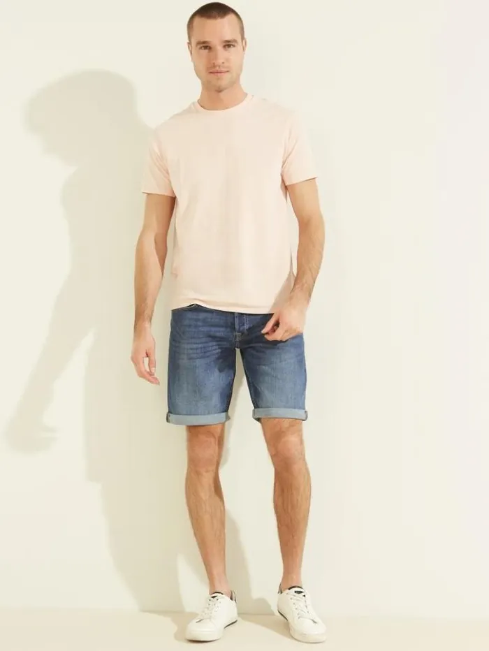 Men GUESS Jeans and Denim Eco Sonny Denim Shorts Carry Mid