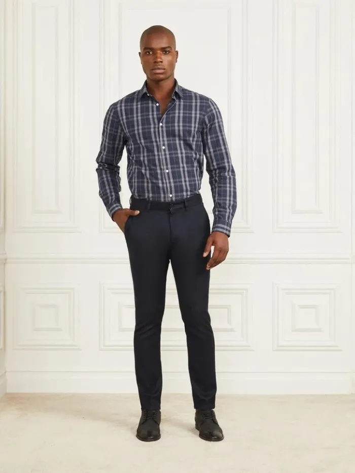 Men GUESS Pants and Shorts Eco Ciro Napoli Pant Bleu lgant