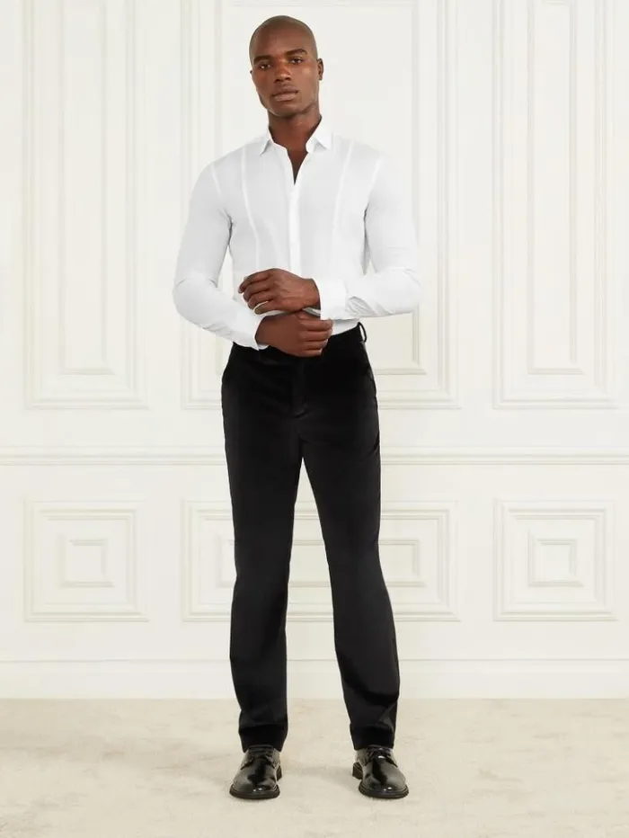Men GUESS Shirts Eco Oliver Shirt Pure White