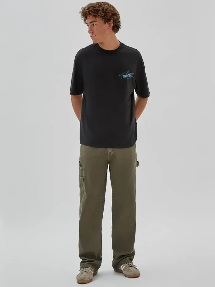 Men GUESS TShirts and Tanks GUESS Originals Eco Radio Tee Black