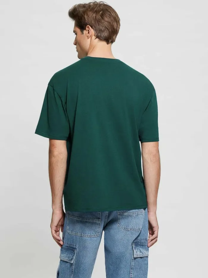 Men GUESS TShirts and Tanks Logo Bear Tee Dark Jade Multi