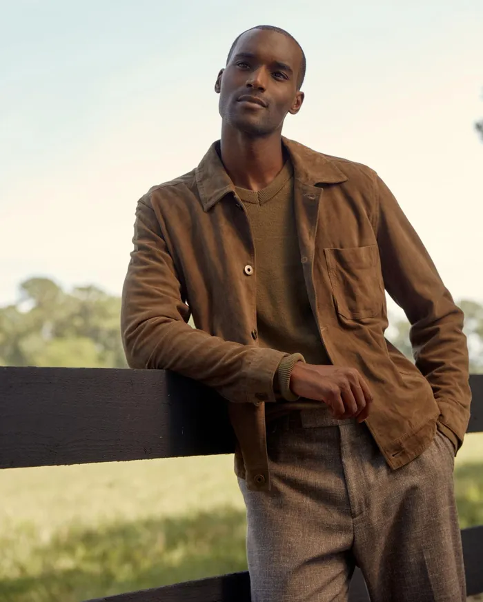 Men Jackets and Outerwear Billy Reid Ranch Jacket Uniform Green