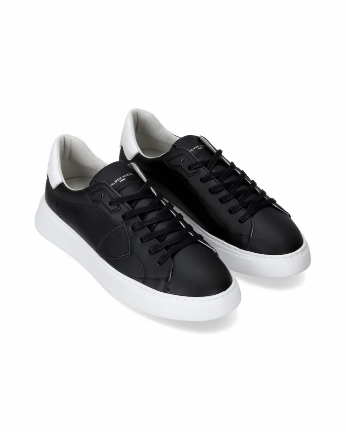 MenKids Temple Sneakers BlackWhite Shoes Paris Philippe Model Paris Minimal