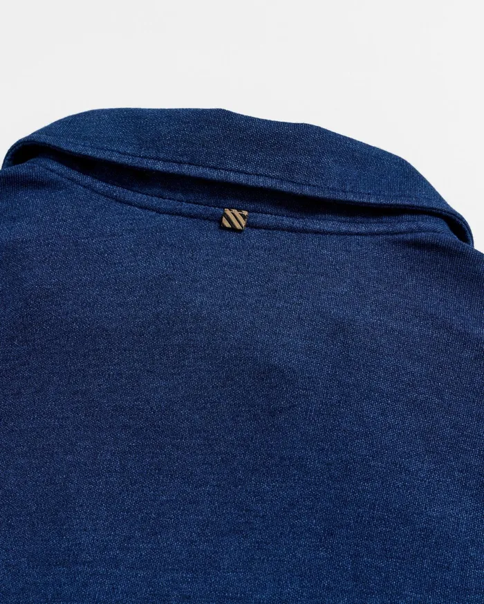 Men Polos Tees and Henleys Billy Reid Indigo Polo Dark Indigo