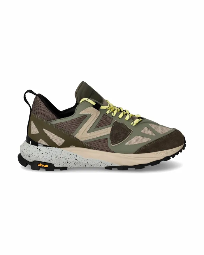 Men Rivoli Sneakers Khaki Green Shoes Philippe Model Paris Street