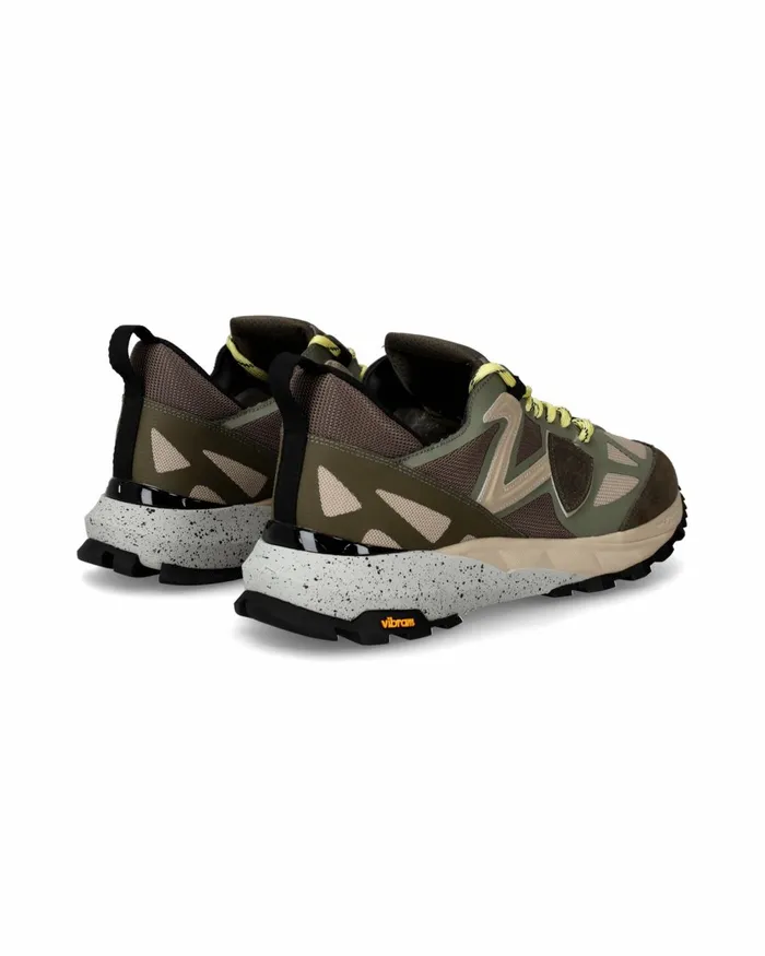 Men Rivoli Sneakers Khaki Green Shoes Philippe Model Paris Street