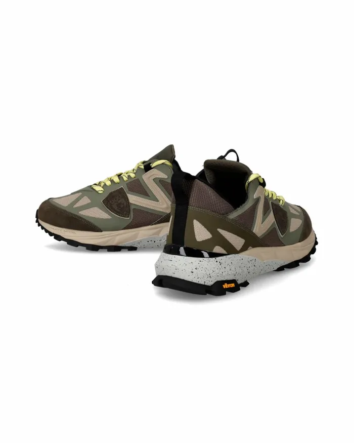 Men Rivoli Sneakers Khaki Green Shoes Philippe Model Paris Street