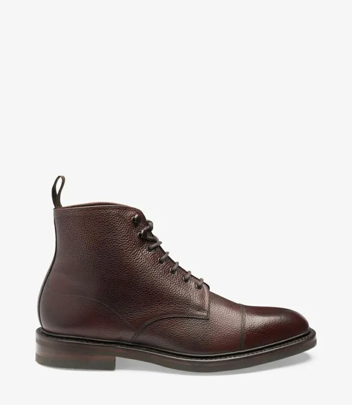 Men Roehampton Oxblood Grain Loake Boots