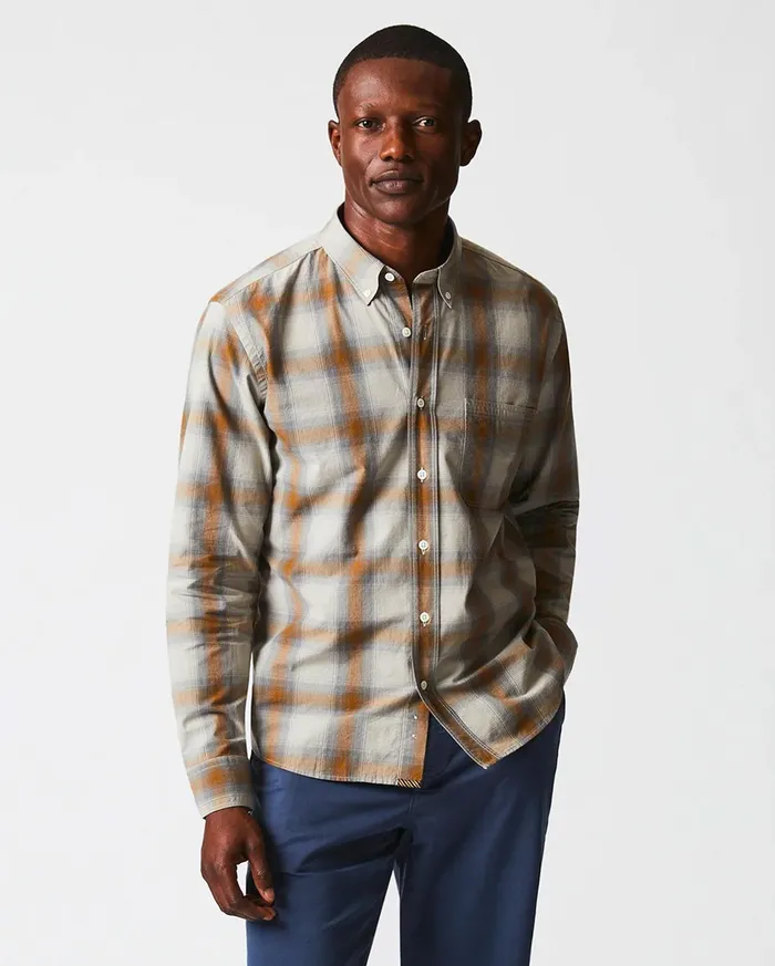 Men Shirting Billy Reid Shadow Plaid Tuscumbia Shirt Bd Greymulti