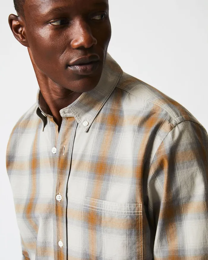 Men Shirting Billy Reid Shadow Plaid Tuscumbia Shirt Bd Greymulti