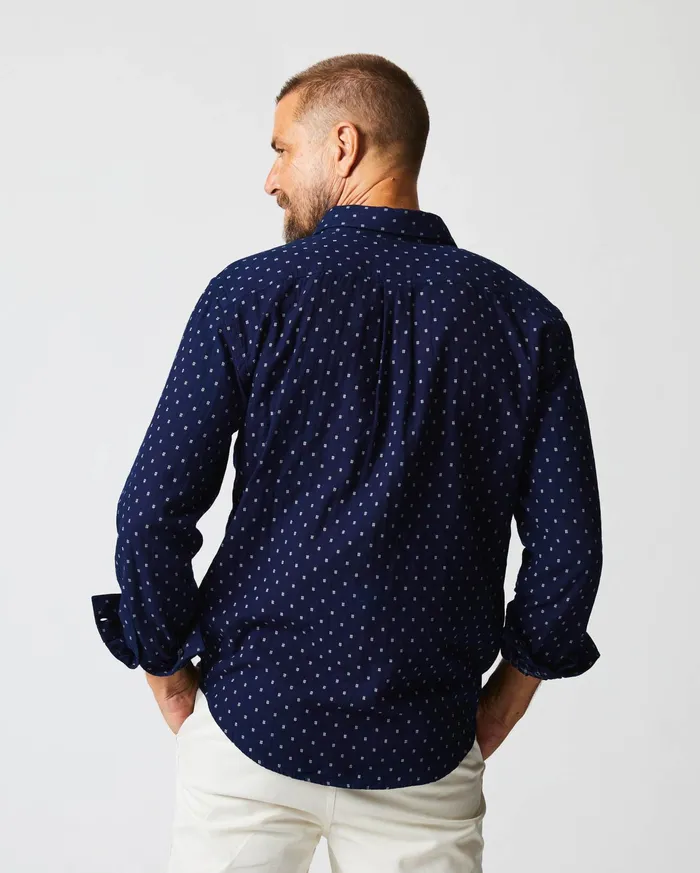 Men Shirting Billy Reid Tuscumbia Shirt Indigowhite