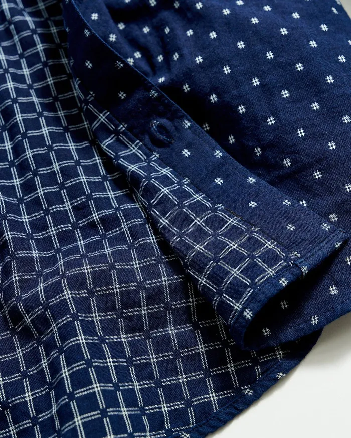 Men Shirting Billy Reid Tuscumbia Shirt Indigowhite