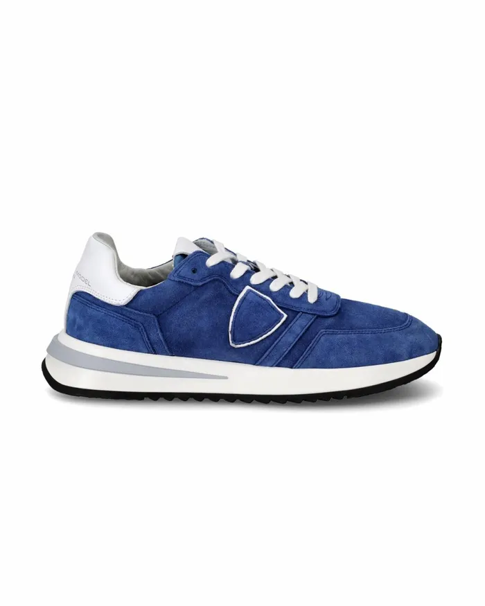 Men Tropez 21 Sneakers Blue Shoes Man Paris Philippe Model Paris Casual