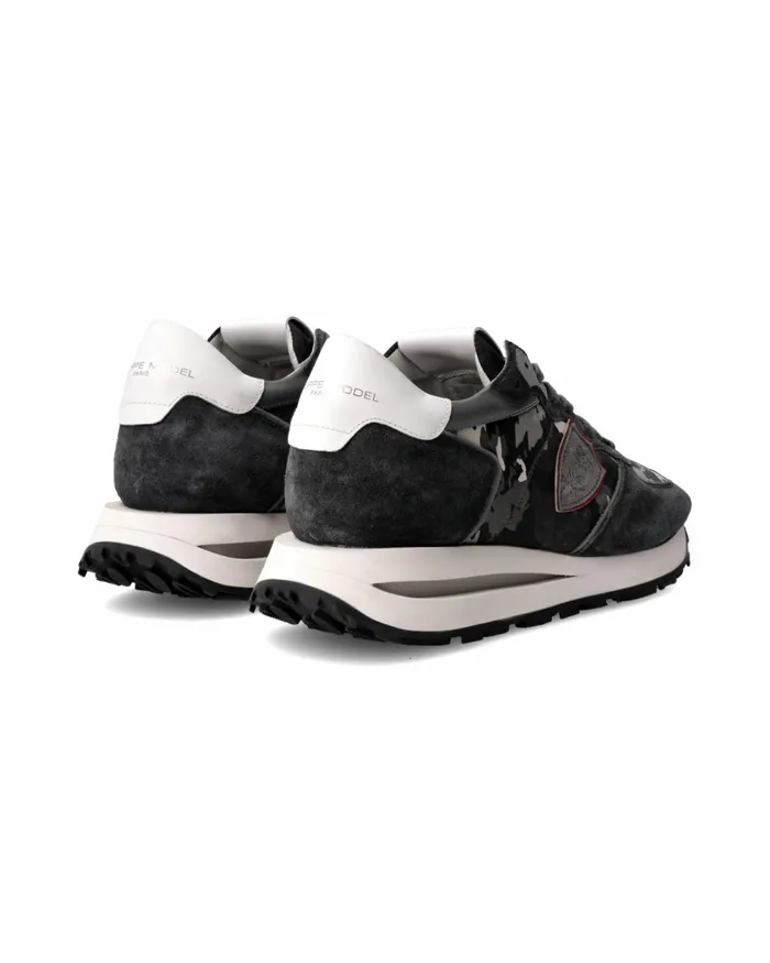 Men Tropez Haute Sneakers Gray Shoes For Man Philippe Model Paris Low