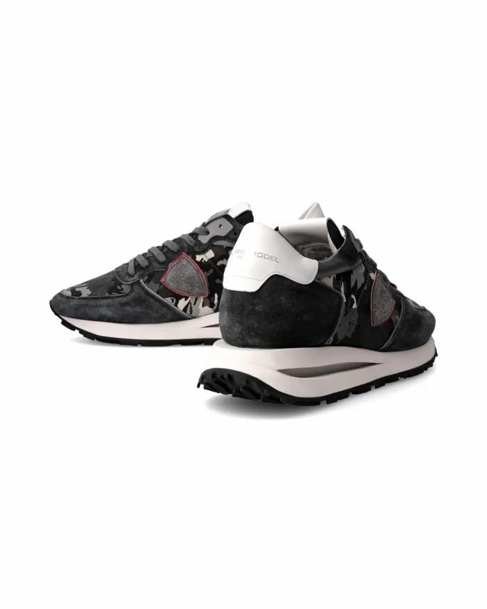 Men Tropez Haute Sneakers Gray Shoes For Man Philippe Model Paris Low