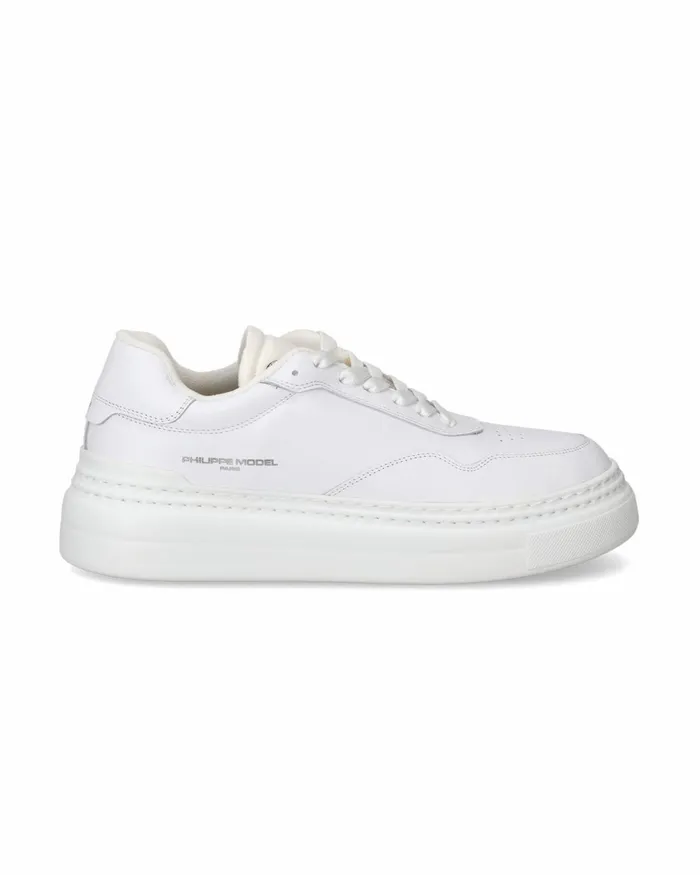 Men White Etienne Sneakers For Man Paris Philippe Model Paris Minimal
