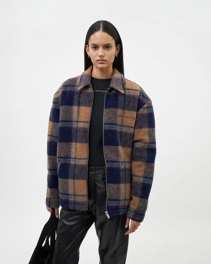 MenWomen Filling Pieces Coats and Jackets Studio Flannel Jacket Orange