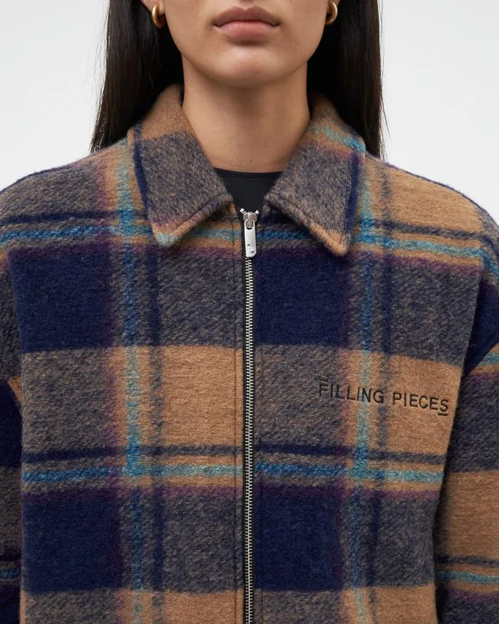 MenWomen Filling Pieces Coats and Jackets Studio Flannel Jacket Orange