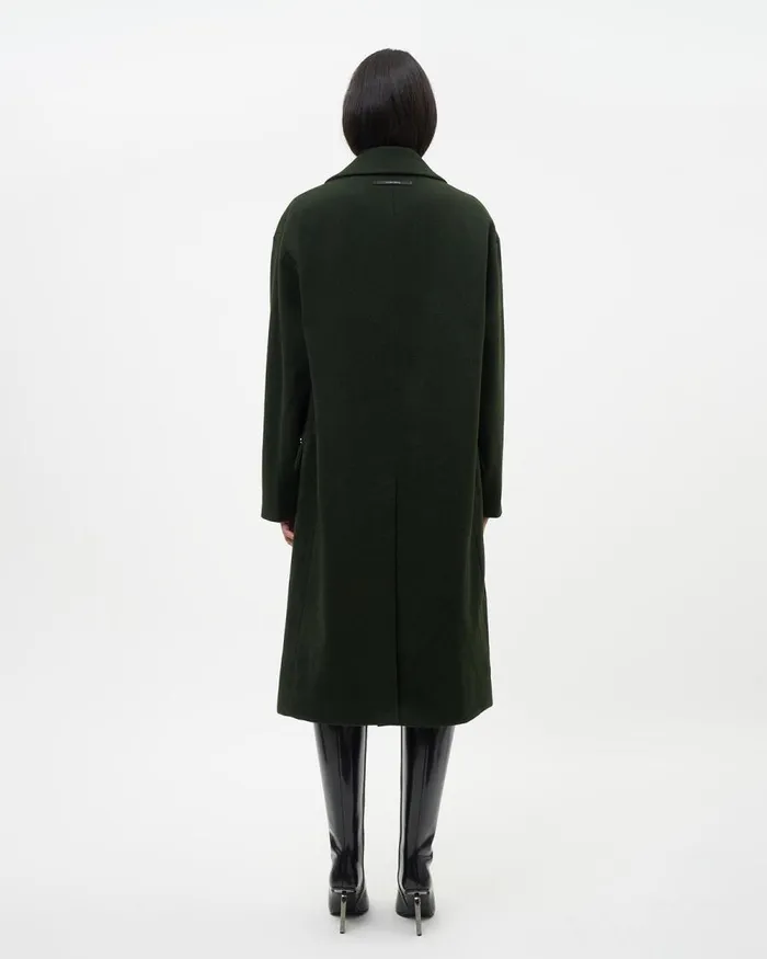 MenWomen Filling Pieces Coats and Jackets Studio Wool Coat Green