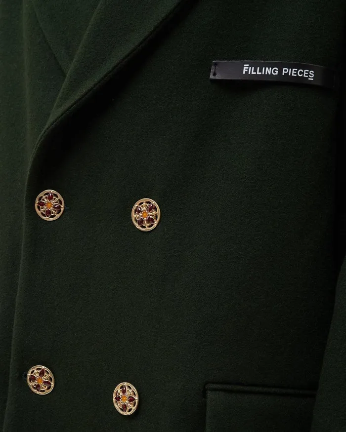 MenWomen Filling Pieces Coats and Jackets Studio Wool Coat Green
