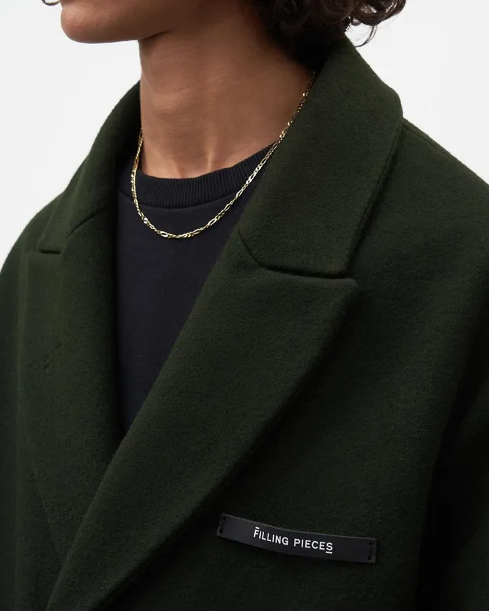MenWomen Filling Pieces Coats and Jackets Studio Wool Coat Green