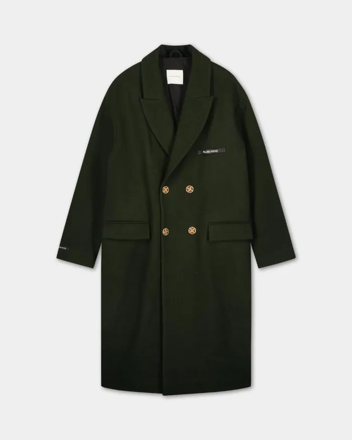 MenWomen Filling Pieces Coats and Jackets Studio Wool Coat Green
