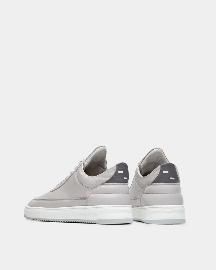 MenWomen Filling Pieces Sneakers Low Top Bianco Perforated Grey