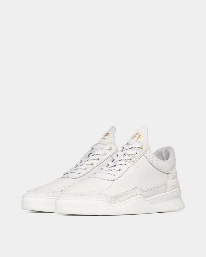 MenWomen Filling Pieces Sneakers Low Top Ghost Decon White