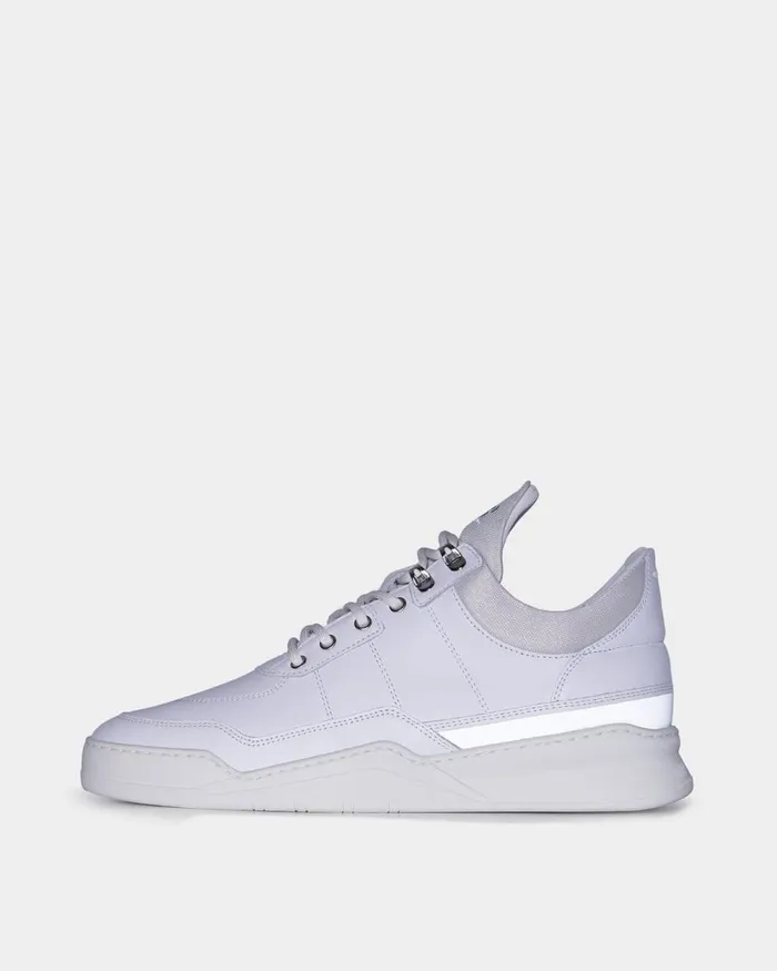 MenWomen Filling Pieces Sneakers Low Top Ghost Radar White