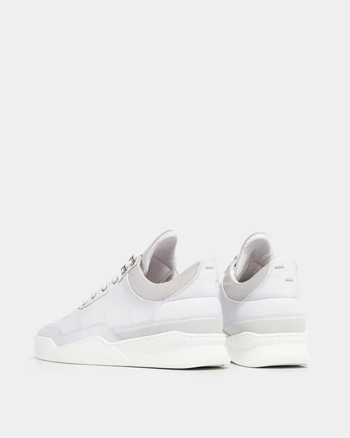 MenWomen Filling Pieces Sneakers Low Top Ghost Radar White