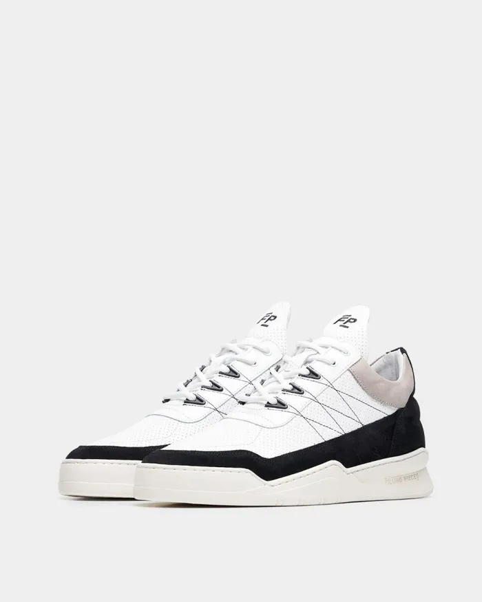 MenWomen Filling Pieces Sneakers Low Top Ghost Tweek White