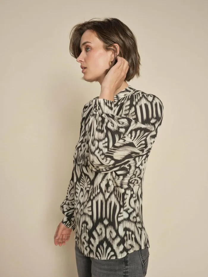 MOS MOSH MMBirna Noelli Blouse Black Women Blouses and Tops MOS MOSH MMBirna Noelli Blouse Black Women Blouses and Tops