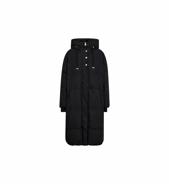 MOS MOSH MMCayo Long Quilt Down Jacket Black Women Jackets and Coats MOS MOSH MMCayo Long Quilt Down Jacket Black Women Jackets and Coats