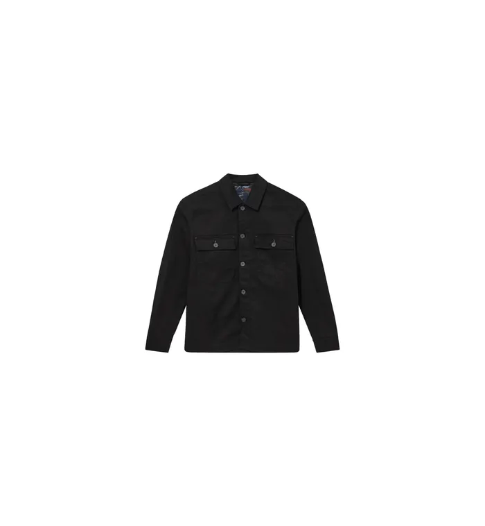 MOS MOSH MMGMatteo Brush Overshirt Black Men Overshirts MOS MOSH MMGMatteo Brush Overshirt Black Men Overshirts
