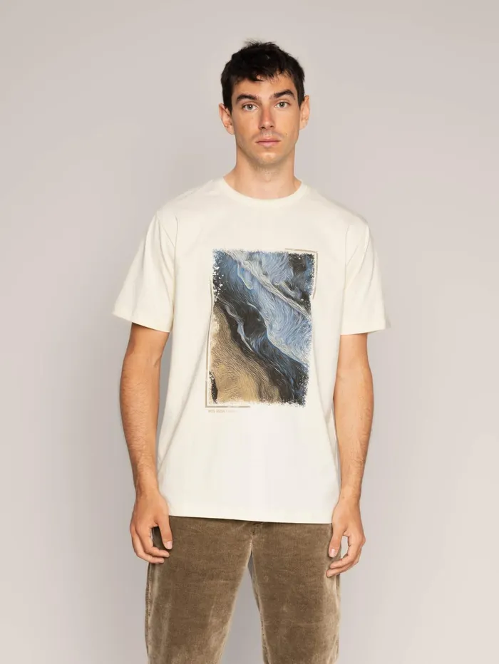 MOS MOSH MMGRiver Ocean Tee Ecru Men Tees