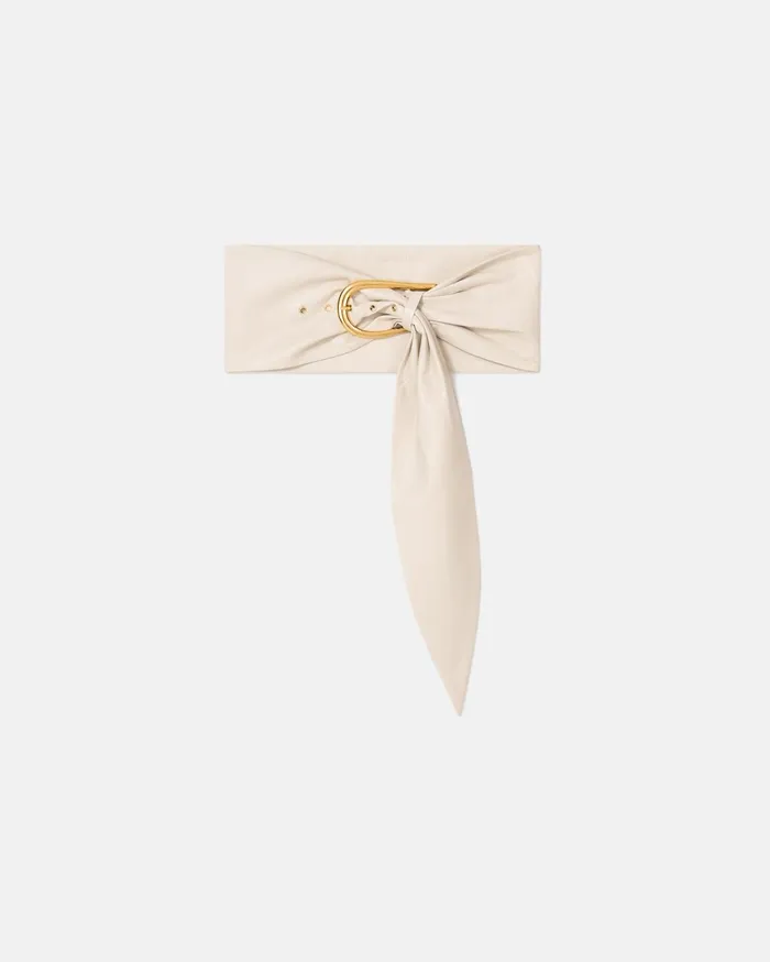 Nanushka Belts Women Dae Okobor AltLeather Belt Creme