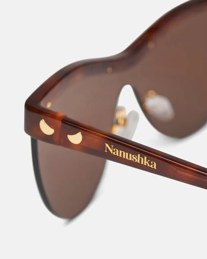 Nanushka Eyewear WomenMen Baya BioPlastic Sunglasses Light Turtle