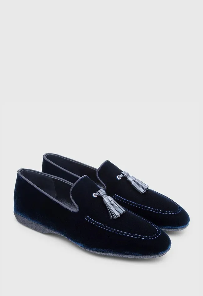 Paul Stuart Evening Hope Velvet SlipOn Blue Velvet 8211 Men Paul Stuart Evening Hope Velvet SlipOn Blue Velvet 8211 Men