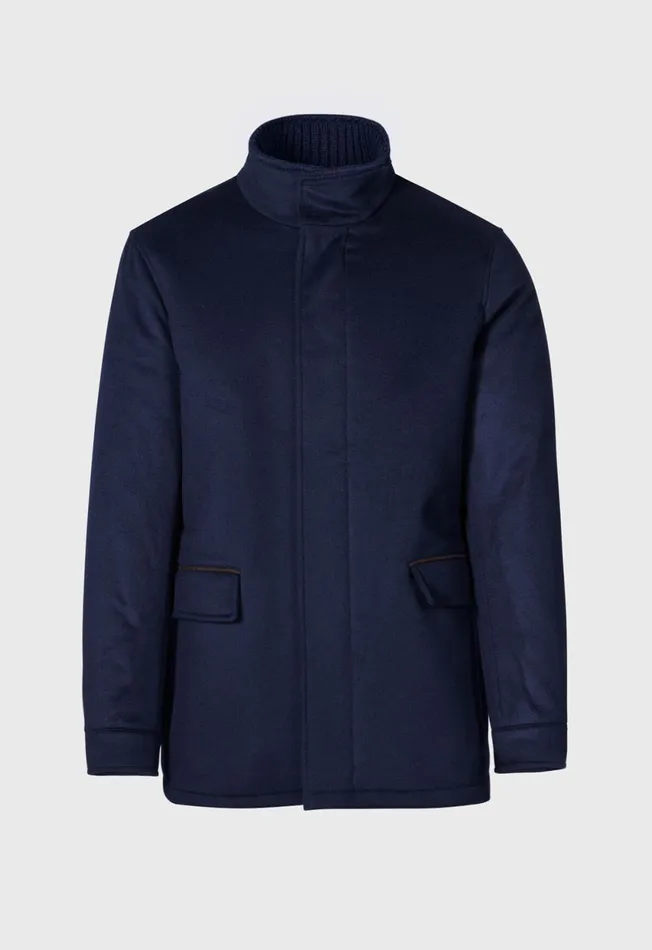 Paul Stuart Outerwear Cashmere Car Coat Charcoal 8211 Men