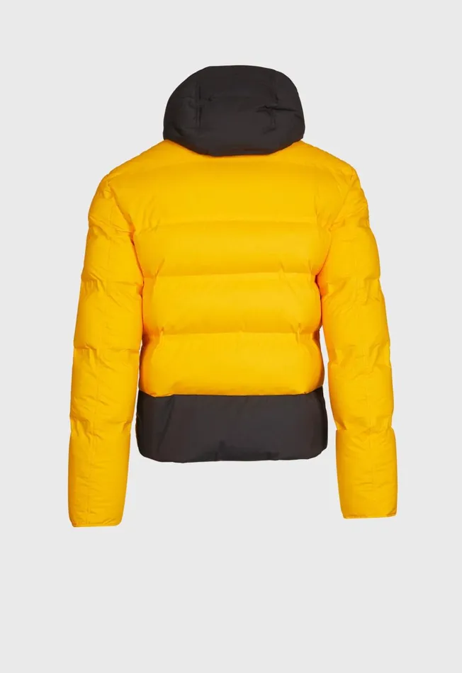 Paul Stuart Outerwear Down Hooded Puffer Jacket Blackyellow 8211 Men