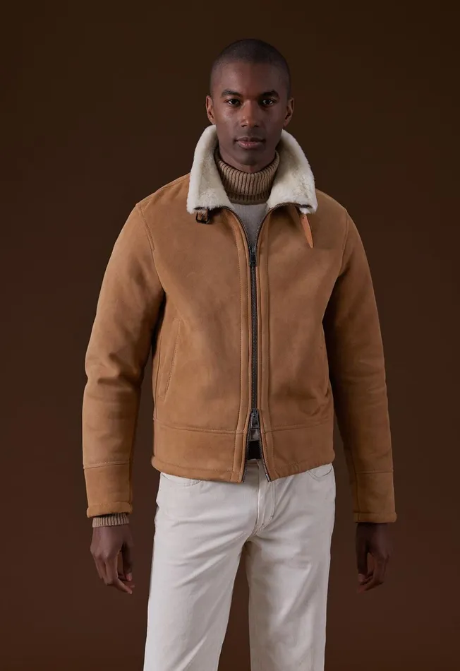 Paul Stuart Outerwear Shearling Aviator Jacket Tan 8211 Men Paul Stuart Outerwear Shearling Aviator Jacket Tan 8211 Men