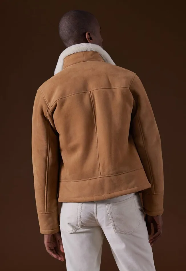 Paul Stuart Outerwear Shearling Aviator Jacket Tan 8211 Men Paul Stuart Outerwear Shearling Aviator Jacket Tan 8211 Men