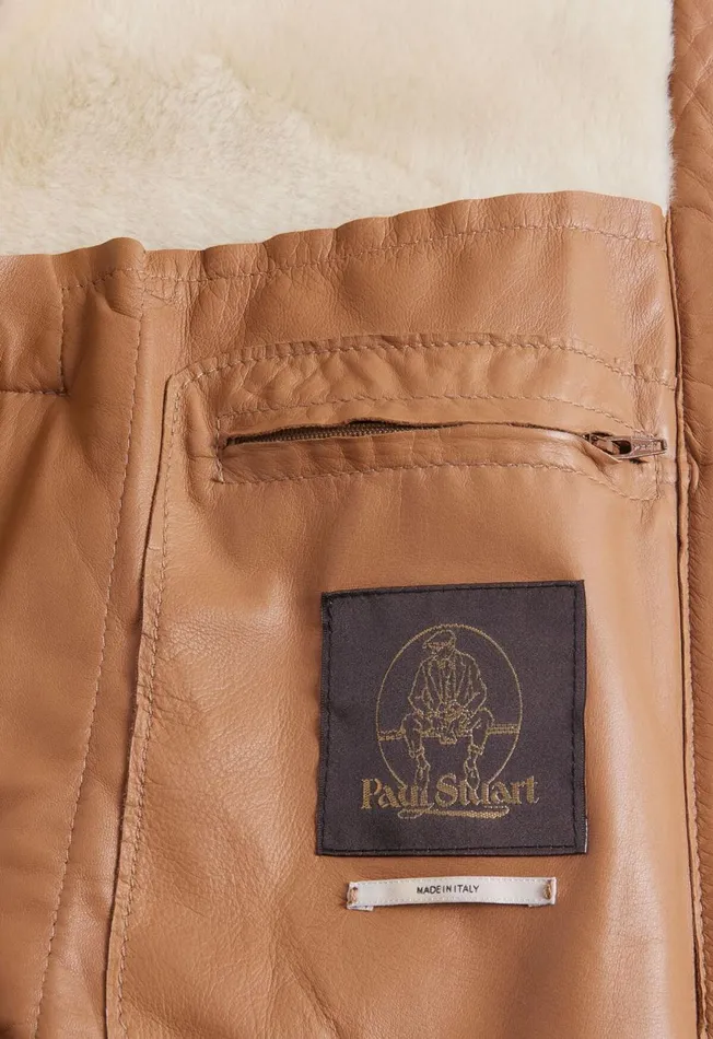 Paul Stuart Outerwear Shearling Aviator Jacket Tan 8211 Men Paul Stuart Outerwear Shearling Aviator Jacket Tan 8211 Men