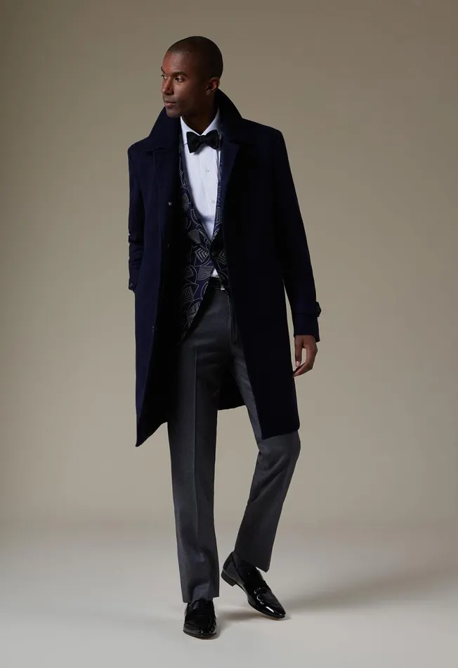 Paul Stuart Outerwear Super 180s Wool Raincoat Navy 8211 Men Paul Stuart Outerwear Super 180s Wool Raincoat Navy 8211 Men