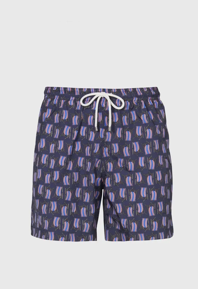 Paul Stuart Shorts and Swim Trunks Beach Chair Print Swim Trunks Navy 8211 Men Paul Stuart Shorts and Swim Trunks Beach Chair Print Swim Trunks Navy 8211 Men