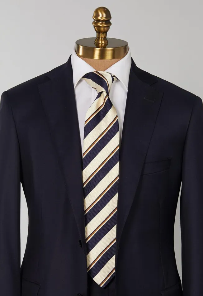 Paul Stuart Ties Two Color Repp Stripe Tie Navy 8211 Men Paul Stuart Ties Two Color Repp Stripe Tie Navy 8211 Men