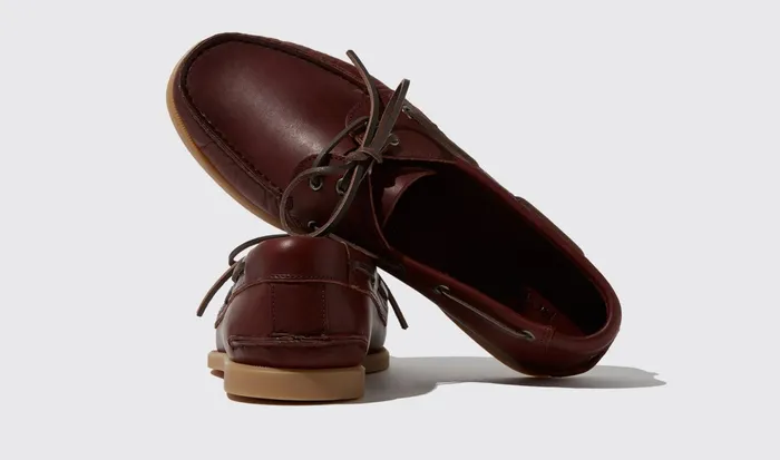 Scarosso Boat Shoes Jude Burgundy Burgundy 8211 Calf 8211 Men