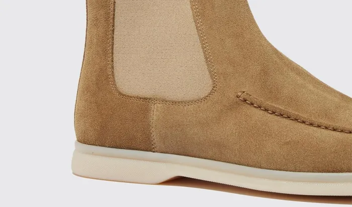 Scarosso Chelsea Boots Eugenio Beige Scamosciato Beige 8211 Suede Leather 8211 Men