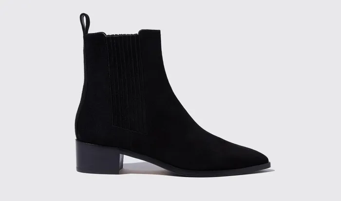 Scarosso Chelsea Boots Olivia Nera Scamosciata Black 8211 Suede 8211 Women