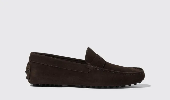 Scarosso Driving Shoes Michael Brown Suede Dark Brown 8211 Suede 8211 Men